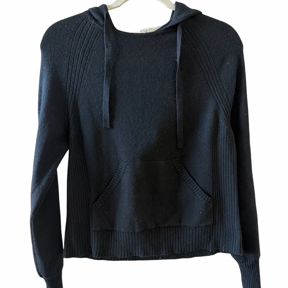 Daily Practice Black Hooded Sweater Size S